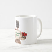 Mädchen Hut T Shirt Iss Gemüse Tasche Kaffeetasse (VorderseiteRechts)