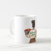 Mädchen Hut T Shirt Iss Gemüse Tasche Kaffeetasse (Vorderseite Links)