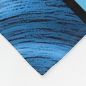 Mädchen "I Liebe to Dance" Blaue Wirbel Fleecedecke (Ecke)