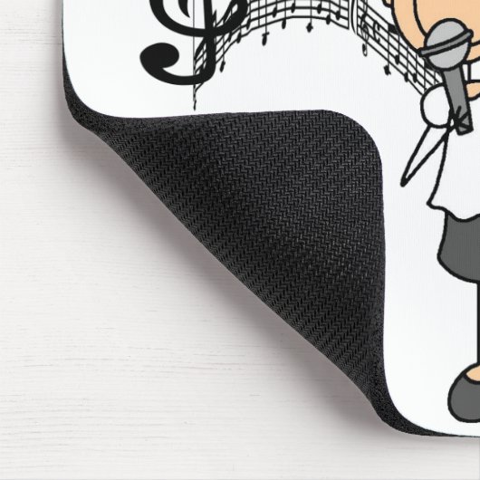 Mädchen I singen Mousepad (Ecke)