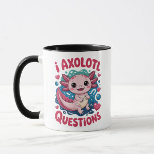 Mädchen Ich Axolotl Fragen Niedlich Lustig Tasse