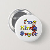 Mädchen, ich bin ziemlich super button (Vorne & Hinten)