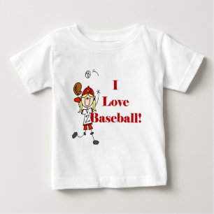 Mädchen Ich Liebe Baseball T-Shirts und Geschenke