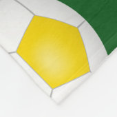 Mädchen Ich Liebe Fußball Text grün Gold Fleecedecke (Ecke)