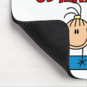 Mädchen Ich liebe Turnen Mousepad (Ecke)
