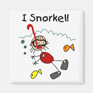 Mädchen Ich Schnorchel T-Shirts und Geschenke Magnet