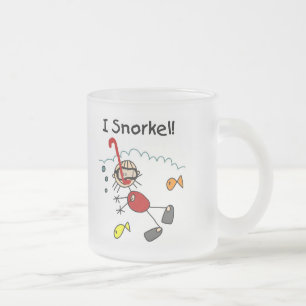 Mädchen Ich Schnorchel T-Shirts und Geschenke Mattglastasse