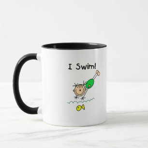 Mädchen Ich Schwimm T-Shirts und Geschenke Tasse