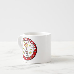 Mädchen Ich Spiele Baseball T-Shirts und Geschenke Espressotasse