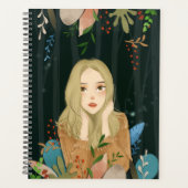 Mädchen-Illustrations-Planer Planer (Vorderseite)