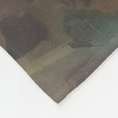 Mädchen im Blumengarten Fleecedecke (Ecke)