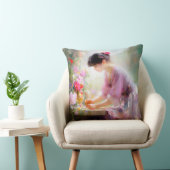 Mädchen im Blumengarten Kissen (Stuhl )