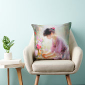 Mädchen im Blumengarten Kissen (Stuhl )