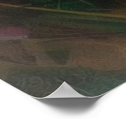 Mädchen im Blumengarten Poster (Ecke)