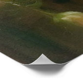 Mädchen im Blumengarten Poster (Ecke)