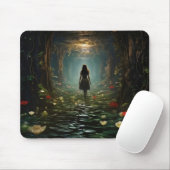 Mädchen im Fantasy-Tunnel Mousepad (Mit Mouse)