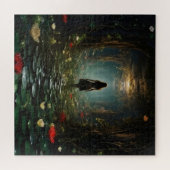 Mädchen im Fantasy-Tunnel Puzzle (Horizontal)