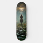 Mädchen im Fantasy-Tunnel Skateboard (Vorderseite)