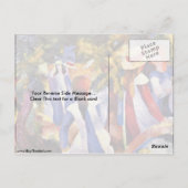 Mädchen im Freien von August Macke Postkarte (Rückseite)