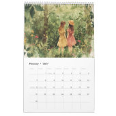 Mädchen im Garten 2026 Kalender (Feb 2027)
