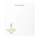 Mädchen im Garten der Morgenröte Notizblock (Vorderseite)