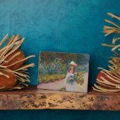 Mädchen im Garten Giverny, 1888 Fotoplatte (Seite)