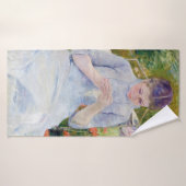 Mädchen im Garten, Mary Cassatt Badehandtuch (Badehandtuch)