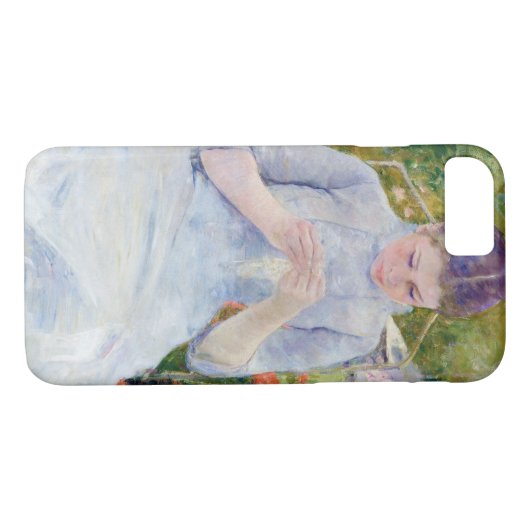 Mädchen im Garten, Mary Cassatt Case-Mate iPhone Hülle (Rückseite (Horizontal))