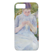 Mädchen im Garten, Mary Cassatt Case-Mate iPhone Hülle (Rückseite)