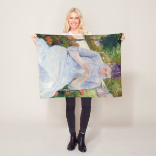 Mädchen im Garten, Mary Cassatt Fleecedecke