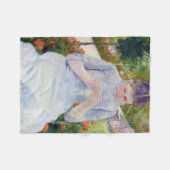 Mädchen im Garten, Mary Cassatt Fleecedecke (Vorderseite (Horizontal))