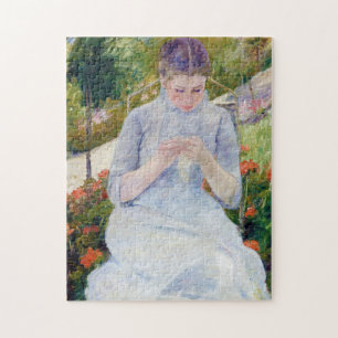 Mädchen im Garten, Mary Cassatt Puzzle
