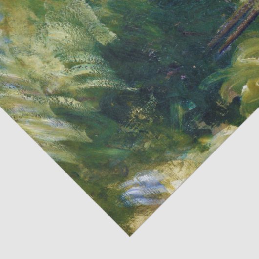 Mädchen im Garten, Mary Cassatt Seidenpapier (Ausschnitt)