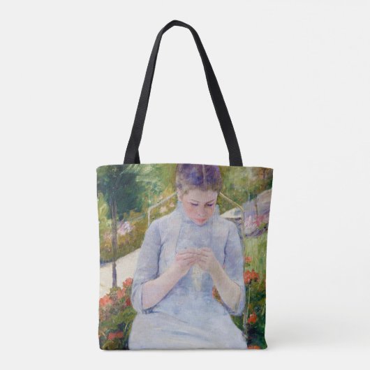 Mädchen im Garten, Mary Cassatt Tasche (Rückseite)