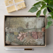 Mädchen im Gartendekoutenpapier Seidenpapier (Geschenk)