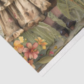 Mädchen im Gartendekoutenpapier Seidenpapier (Ausschnitt)