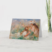 Mädchen im Gras | Pierre-Auguste Renoir Karte (Vorderseite)