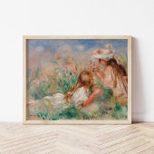 Mädchen im Gras | Pierre-Auguste Renoir Poster