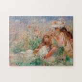 Mädchen im Gras | Pierre-Auguste Renoir Puzzle (Horizontal)