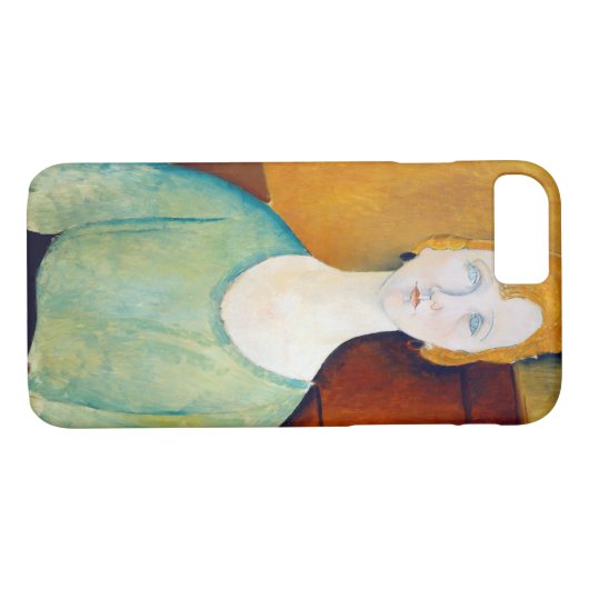 Mädchen im Grünen, Modigliani Case-Mate iPhone Hülle (Rückseite (Horizontal))