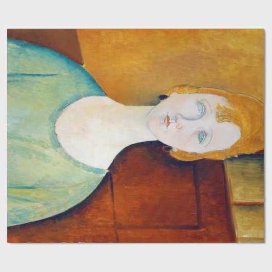 Mädchen im Grünen, Modigliani Geschenkpapier (Flach)