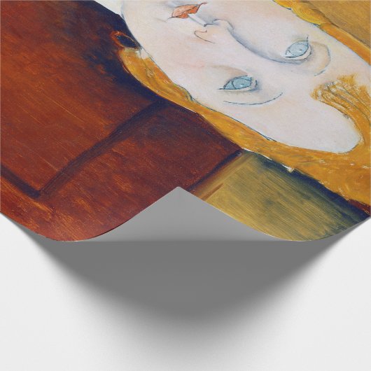 Mädchen im Grünen, Modigliani Geschenkpapier (Ecke)