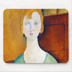 Mädchen im Grünen, Modigliani Mousepad