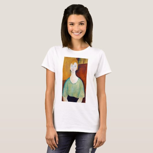 Mädchen im Grünen, Modigliani T-Shirt (Vorne ganz)