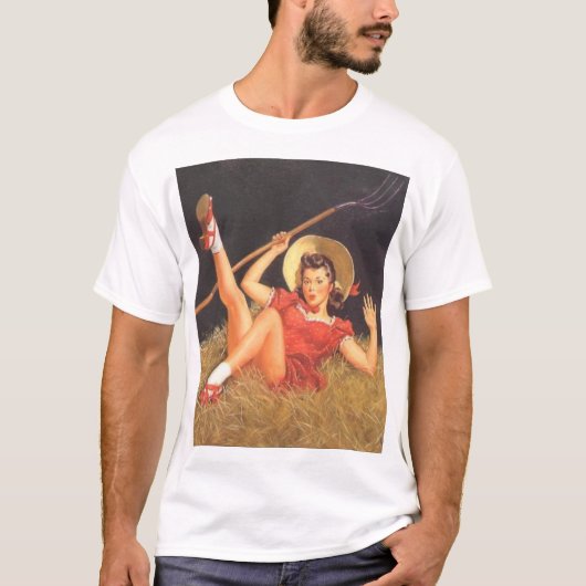 Mädchen im Heu T-Shirt (Vorderseite)