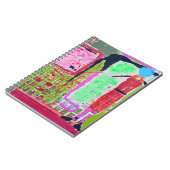 Mädchen im Karierten Notebook Notizblock (Linke Seite)