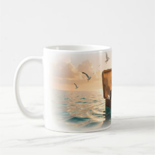 Mädchen im Koffer Seefahrts-Abenteuer-Tasse Kaffeetasse