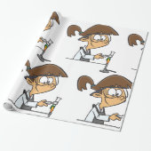 Mädchen im Labor Geschenkpapier (Ungerollt)