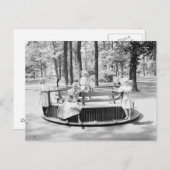 Mädchen im Merry-Go-Round, 1910 Postkarte (Vorne/Hinten)