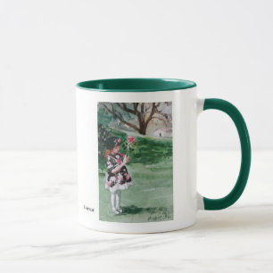 Mädchen im Park Tasse